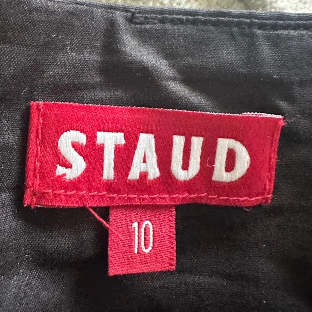 Staud Elio Black Off the Shoulder Dress Size 10 - Picture 8 of 8